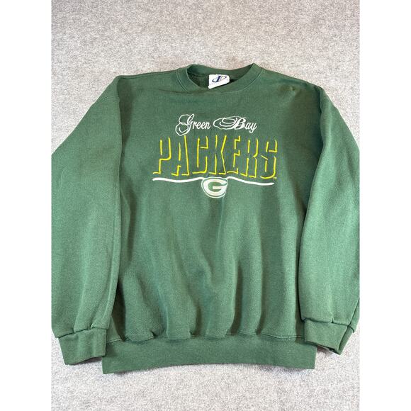 Vintage 90s Green Bay Packers Logo Athletic NFL Sweatshirt Mens Large Sportswear - Picture 1 of 6